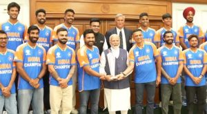 टीम इंडिया ने प्रधानमंत्री मोदी से की मुलाकात, अब विजय परेड में लेंगे हिस्सा 
